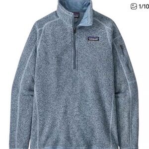 Patagonia Light Blue Better Sweater Quarter-Zip Fleece Jacket